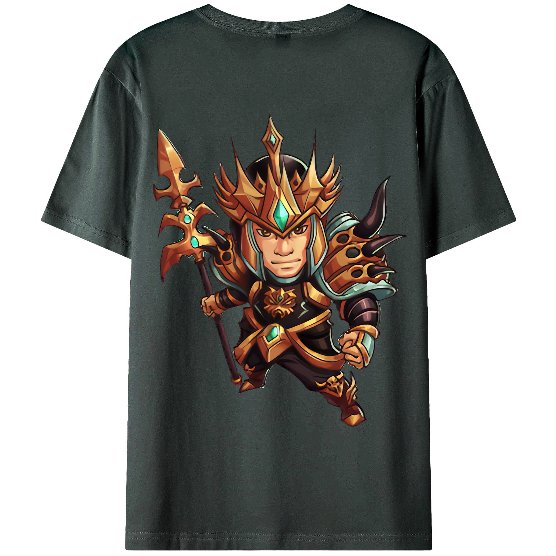 （画像用） リーグ・オブ・レジェンド League of Legends LOL 綿100％ メンズ半袖Tシャツ（バックプリント） 通気性